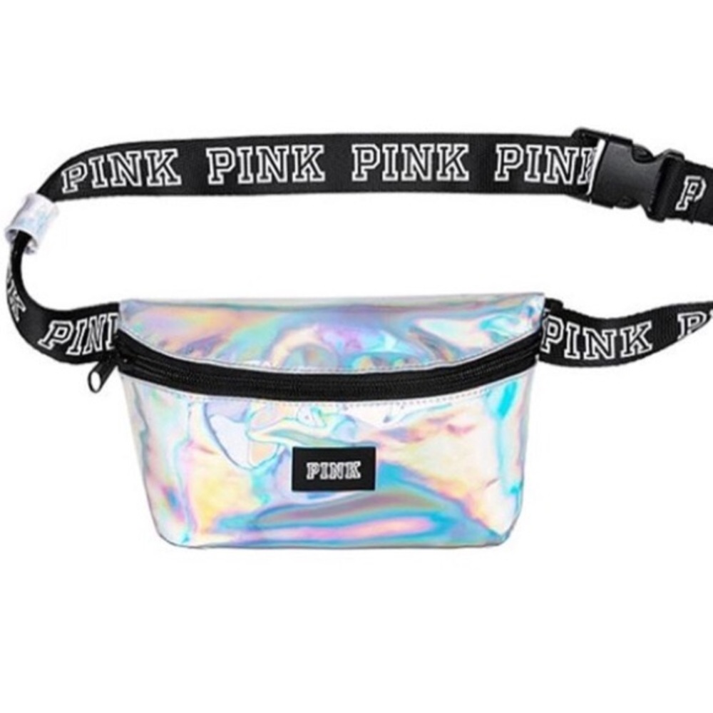 Holographic VS PINK fanny pack